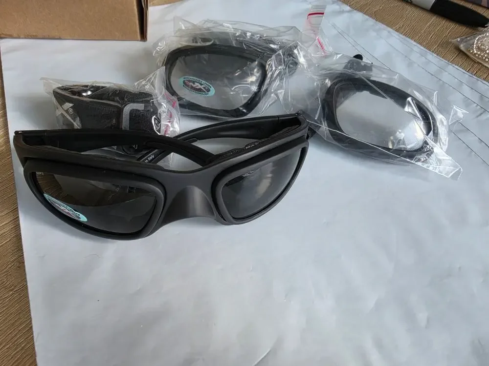 Wiley X SG-1 Tactical Goggles Matte Black Frame Smoke Gray Clear Lenses NWT